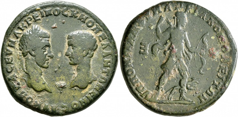 MOESIA INFERIOR. Marcianopolis. Macrinus, with Diadumenian as Caesar, 217-218. P...