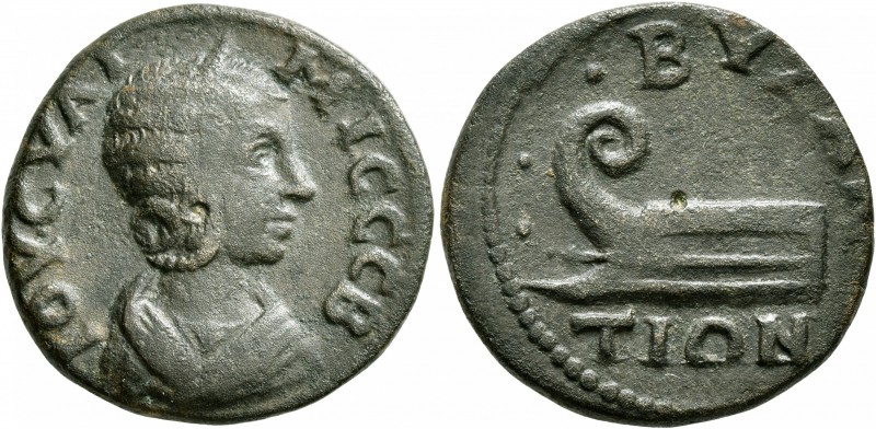 THRACE. Byzantium. Julia Soaemias, Augusta, 218-222. Diassarion (Bronze, 21 mm, ...