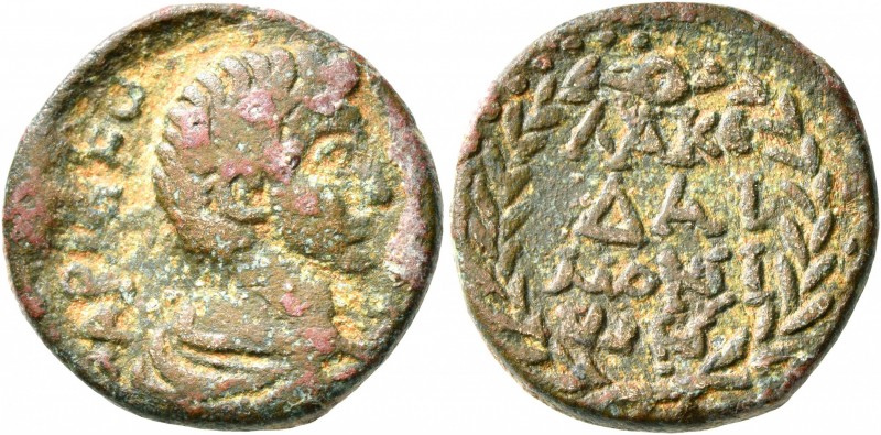 LACONIA. Lacedaemon (Sparta). Commodus, as Caesar, 166-177. Diassarion (Bronze, ...