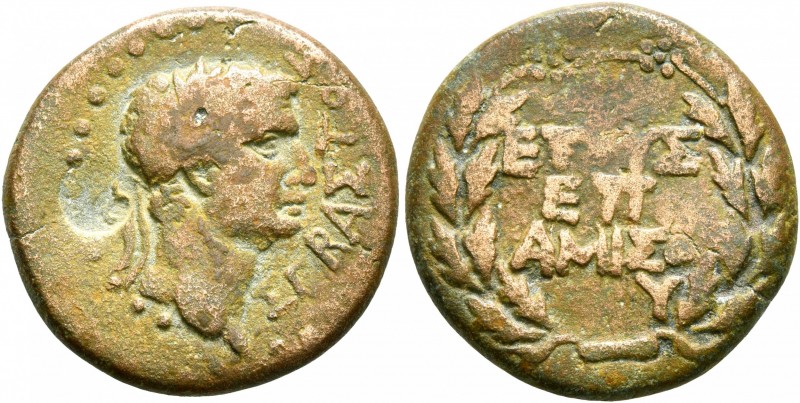PONTUS. Amisus. Claudius, 41-54. Assarion (Orichalcum, 20 mm, 5.47 g, 12 h), CY ...