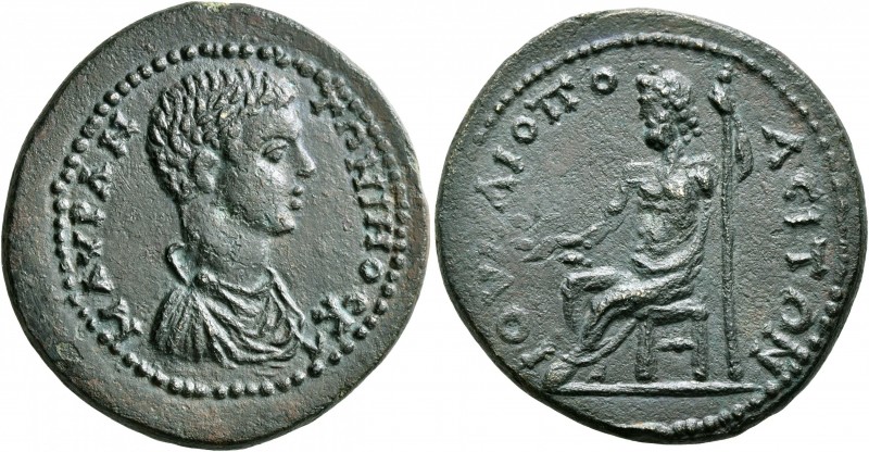 BITHYNIA. Juliopolis. Caracalla, Caesar, 196-198. Tetrassarion (Orichalcum, 30 m...