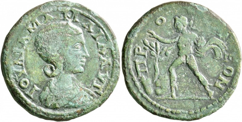 BITHYNIA. Prusa ad Olympum. Julia Mamaea, Augusta, 222-235. Tetrassarion (Bronze...