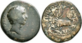 LYDIA. Magnesia ad Sipylum. M. Tullius Cicero Minor, Proconsul of Asia, early to mid 20s BC. Diassarion (Orichalcum, 23 mm, 8.80 g, 12 h), Theodoros, ...