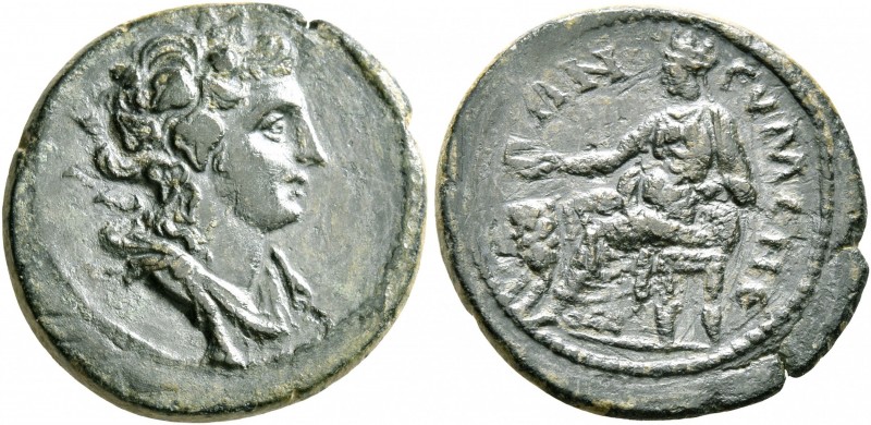 PHRYGIA. Eumeneia. Pseudo-autonomous issue. Hemiassarion (Bronze, 19 mm, 3.34 g,...