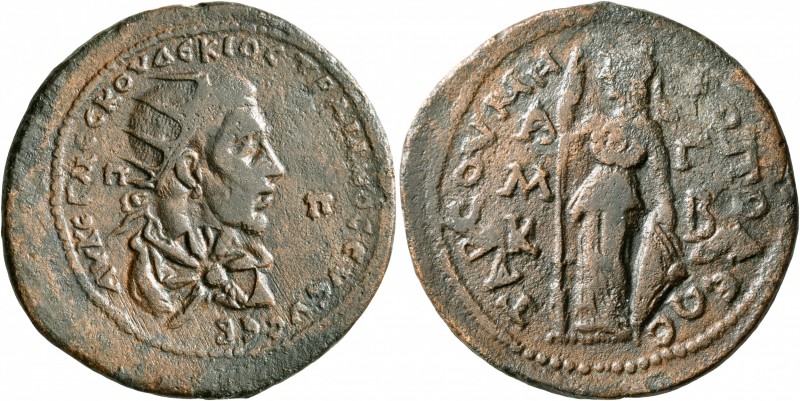 CILICIA. Tarsus. Trajan Decius, 249-251. Hexassarion (Bronze, 35 mm, 23.29 g, 7 ...