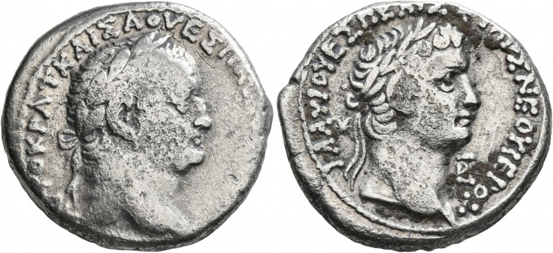 SYRIA, Seleucis and Pieria. Antioch. Vespasian, with Titus as Caesar, 69-79. Tet...