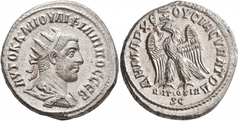 SYRIA, Seleucis and Pieria. Antioch. Philip I, 244-249. Tetradrachm (Billon, 26 ...