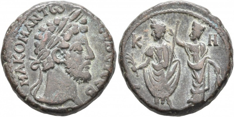 EGYPT. Alexandria. Commodus, 177-192. Tetradrachm (Billon, 25 mm, 13.51 g, 11 h)...