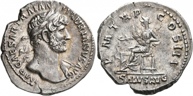 Hadrian, 117-138. Denarius (Silver, 19 mm, 3.20 g, 7 h), Rome, 119-circa mid 120...