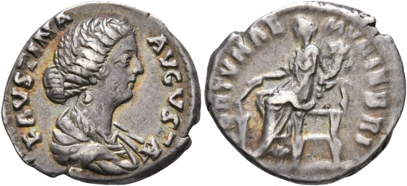 Faustina Junior, Augusta, 147-175. Denarius (Silver, 18 mm, 3.09 g, 7 h), Rome, ...