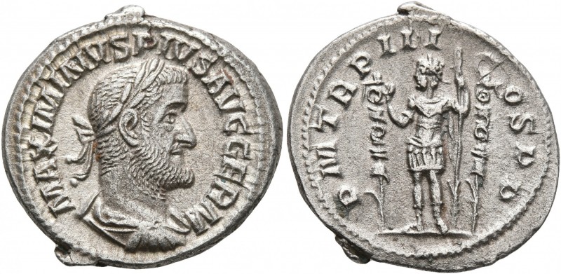 Maximinus I, 235-238. Denarius (Silver, 20 mm, 3.46 g, 5 h), Rome, 237. MAXIMINV...