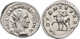 Trajan Decius, 249-251. Antoninianus (Silver, 24 mm, 4.26 g, 1 h), Rome. IMP C M Q TRAIANVS DECIVS AVG Radiate and cuirassed bust of Trajan Decius to ...