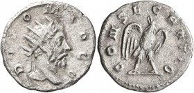 Trajan Decius, 249-251. Antoninianus (Silver, 20 mm, 2.86 g, 7 h), commemorative issue for Divus Marcus Aurelius (died 180), Rome, mid 251. DIVO MARCO...
