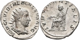 Trebonianus Gallus, 251-253. Antoninianus (Silver, 23 mm, 3.17 g, 12 h), Rome. IMP CAE C VIB TREB GALLVS AVG Radiate, draped and cuirassed bust of Tre...