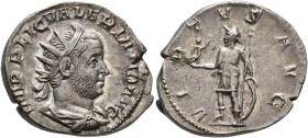 Valerian I, 253-260. Antoninianus (Silver, 21 mm, 3.91 g, 12 h), Viminacium, 253. IMP P LIC VALERIANO AVG Radiate, draped and cuirassed bust of Valeri...