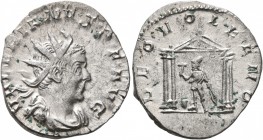 Valerian I, 253-260. Antoninianus (Silver, 21 mm, 2.69 g, 6 h), Cologne, 259-260. VALERIANVS•P•F•AVG Radiate, draped and cuirassed bust of Valerian I ...