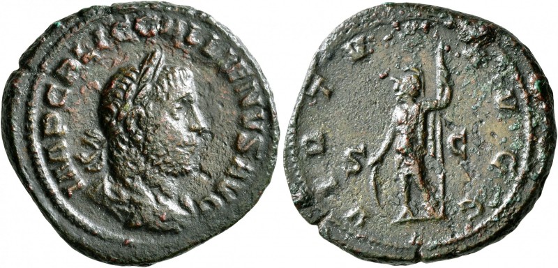 Gallienus, 253-268. As (Copper, 26 mm, 9.62 g, 6 h), Rome, 253-254. IMP C P LIC ...