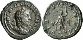 Gallienus, 253-268. As (Copper, 26 mm, 9.62 g, 6 h), Rome, 253-254. IMP C P LIC GALLIENVS AVG Laureate, draped and cuirassed bust of Gallienus to righ...