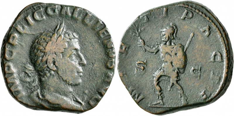 Gallienus, 253-268. Sestertius (Orichalcum, 28 mm, 20.45 g, 12 h), Rome, 253-254...