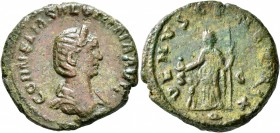 Salonina, Augusta, 254-268. As (Copper, 25 mm, 10.63 g, 12 h), Rome, 257-260. CORNELIA SALONINA AVG Diademed and draped bust of Salonina to right. Rev...