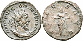 Victorinus, Romano-Gallic Emperor, 269-271. Antoninianus (Silvered bronze, 21 mm, 3.54 g, 7 h), Cologne, late 269-early 270. IMP C VICTORINVS P F AVG ...