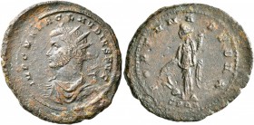 Claudius II Gothicus, 268-270. Antoninianus (Bronze, 26 mm, 6.26 g, 11 h), Cyzicus, mid-end 269. IMP C M AVR CLAVDIVS AVG Radiate, draped and cuirasse...