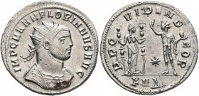 Florian, 276. Antoninianus (Silver, 23 mm, 3.92 g, 11 h), Serdica. IMP C M ANN FLORIANVS AVG Radiate and cuirassed bust of Florian to right. Rev. PROV...