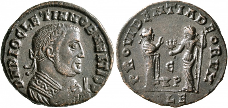 Diocletian, as Senior Augustus, 305-311/2. Follis (Bronze, 24 mm, 7.00 g, 11 h),...