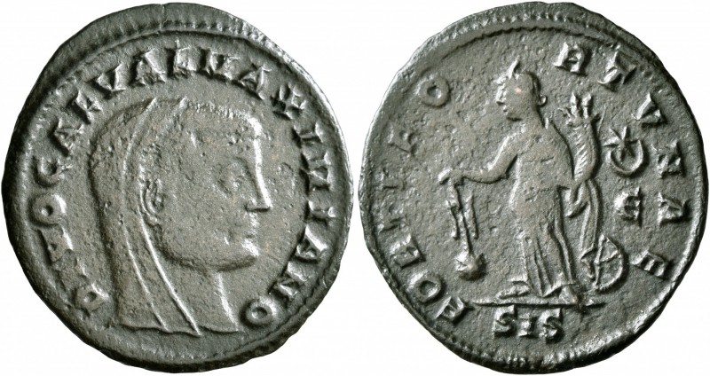 Divus Maximianus, died 310. Follis (Bronze, 26 mm, 3.72 g, 7 h), Siscia, struck ...