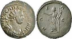 Carausius, Romano-British Emperor, 286-293. Antoninianus (Bronze, 25 mm, 3.85 g, 6 h), 'C' mint (Camulodunum?). IMP C CARAVSIVS P AVG. Rev. PAX AVG / ...