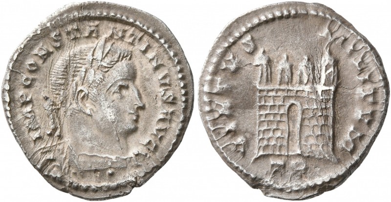 Constantine I, 307/310-337. 1/2 Argenteus (Silver, 16 mm, 1.80 g, 12 h), Treveri...