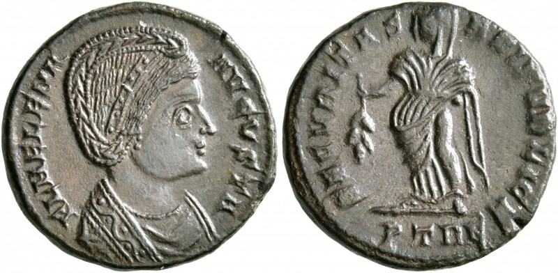 Helena, Augusta, 324-328/30. Follis (Bronze, 18 mm, 3.32 g, 7 h), Treveri, 327-3...