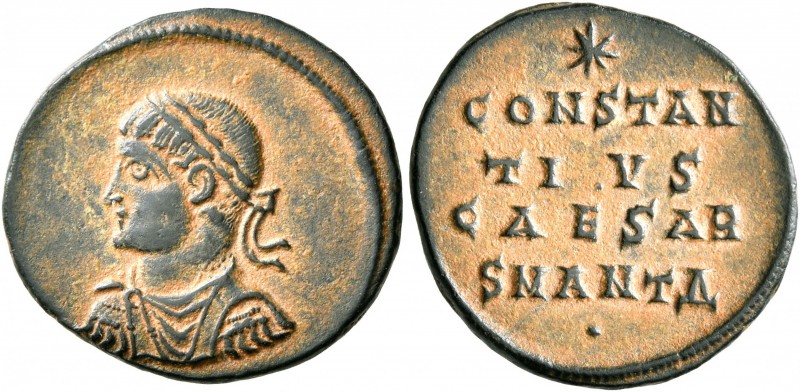 Constantius II, 337-361. Follis (Bronze, 18 mm, 2.36 g, 5 h), Antiochia, 324-325...