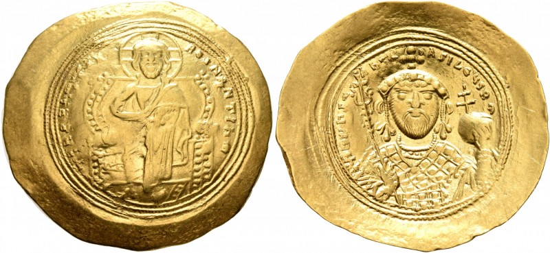 Constantine IX Monomachus, 1042-1055. Histamenon (Gold, 29 mm, 4.36 g, 6 h), Con...