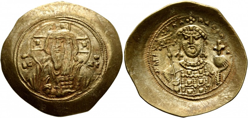 Michael VII Ducas, 1071-1078. Histamenon (Electrum, 28 mm, 4.40 g, 5 h), Constan...