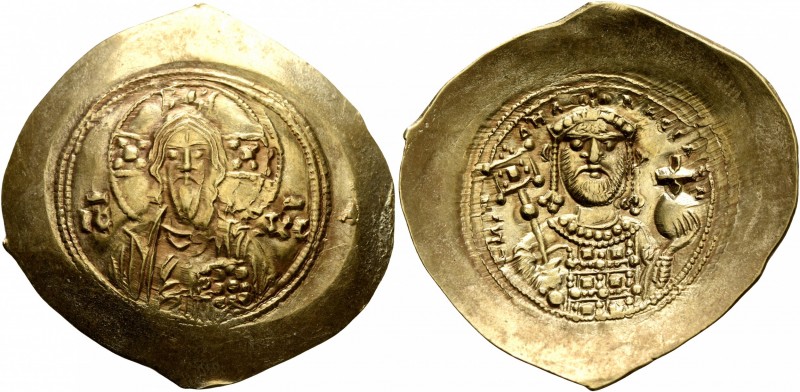 Michael VII Ducas, 1071-1078. Histamenon (Electrum, 31 mm, 4.39 g, 5 h), Constan...