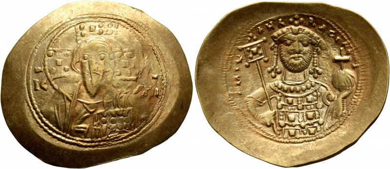 Michael VII Ducas, 1071-1078. Histamenon (Electrum, 29 mm, 4.37 g, 6 h), Constan...