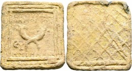 SYRIA, Seleucis and Pieria. Antiochia on the Orontes. SE 231 = 82/1 BC. Weight of 1/2 Mina (Hemimnaion) (Lead, 67x73 mm, 354.50 g). ETOYΣ AΛΣ / ΔΗMOΣI...