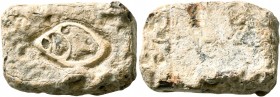 UNCERTAIN EAST. Circa 3rd to 1st centuries BC (?). Weight (Lead, 15x22 mm, 19.59 g). Snail shell set into lead surface. Apparently unpublished and ver...