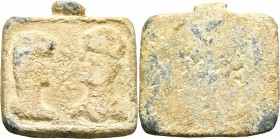 LEVANTINE REGION. Uncertain. 1st-3rd centuries. Weight of 1 Libra (Lead, 55x60 mm, 313.61 g). Female imperial bust, on the left, facing male imperial ...