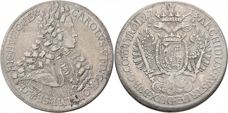 AUSTRIA. Holy Roman Empire. Karl VI, Emperor, 1711-1740. Taler (Silver, 43 mm, 2...