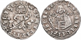 BULGARIA. Second Empire. Ivan Sracimir, 1356–1397. Gros (Silver, 20 mm, 1.07 g, 10 h). Ivan Sracimir seated facing on throne decorated with fleurs-de-...