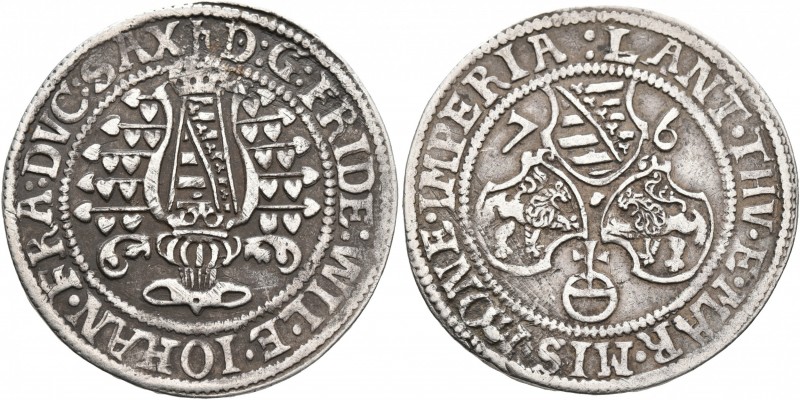 GERMANY. Sachsen-Weimar. Friedrich Wilhelm I. and Johann, 1573-1603. 1/4 Taler (...