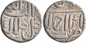 INDIA, Mughal Empire. Jalal al-Din Muhammad Akbar, 1556-1605. Rupee (Silver, 19 mm, 11.41 g, 2 h), Ahmedabad, Year 41. KM-93.2. Very fine.


From a...