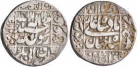 INDIA, Mughal Empire. Shihab al-Din Muhammad Shah Jahan, 1627-1658. Rupee (Silver, 22 mm, 11.00 g, 7 h), Junagadh, AH 1050 = AD 1640/1. KM-235.12. Sli...