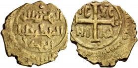 ITALY. Sicilia (Regno). Ruggero II, 1130-1154. Tarì (Gold, 13 mm, 1.00 g, 12 h), Palermo, 1130-1140. 'The powerful through Allah / King Ruggero / the ...
