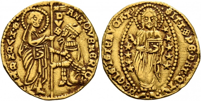 ITALY. Venezia (Venice). Antonio Veniero, 1382-1400. Ducat (Gold, 21 mm, 3.54 g,...