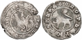 SERBIA. Djuradj I Brankovic, with Stefan Tomas, king of Bosnia, Despot, 1427-1456. Gros (Silver, 18 mm, 0.83 g, 4 h), probably struck in 1451. ✠GOS(PO...