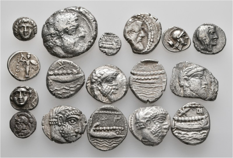 A lot containing 17 silver coins. All: Greek. Good fine to very fine. LOT SOLD A...