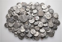 A lot containing 225 silver coins. Includes: Greek, Roman Provincial, Roman Imperial, Byzantine, early Medieval and Islamic. Fine to very fine. LOT SO...